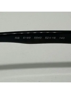 Ray-Ban Rectangular Black and Clear Prescription Glasses Frames with Case thumbnail 10