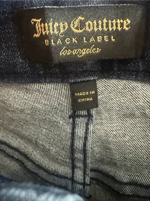 NWT Juicy Couture Black Label high rise flare dark wash jeans size 26 thumbnail 5