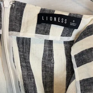 Lioness Fazio Linen Striped Midi Skirt thumbnail 8