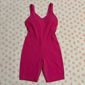 Lululemon align onesie sonic pink size 6 thumbnail 2