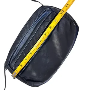 Vintage 70’s Excel Dark Blue Leather Crossbody Bag thumbnail 11