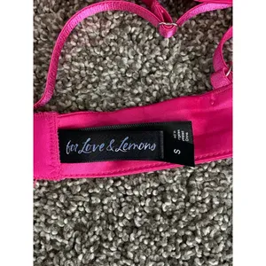 For Love & Lemons Hot Pink Satin Studded Bralette – Size S thumbnail 8