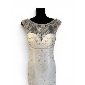 Sherri Hill Style 50069 Ivory Lace Mermaid Gown Size 2 thumbnail 8