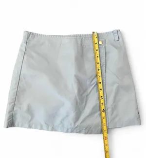 Oval Square Shine Mini Skirt Blue Small thumbnail 7