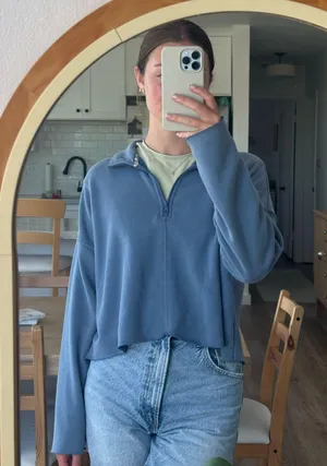 Aerie Quarter-Zip Pullover thumbnail 4