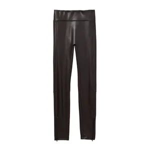 ALC Frank NWT Emile Vegan Leather‎ Legging Carob Brown Size 6 thumbnail 5