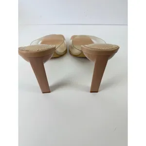 BP. Nordstrom NWOT Mirra Clear and Nude Sandal Heel 3 Inch Square Toe Size 9 thumbnail 5