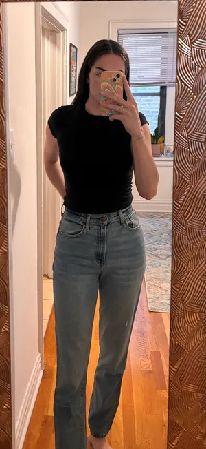 Abercrombie Curve Love High-Rise Jeans thumbnail 1