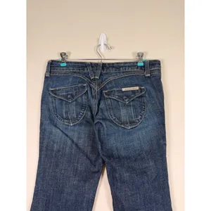 William‎ Rast Madison Vintage Trouser Jeans Dark Wash Flare Low Rise Size 27 USA thumbnail 5