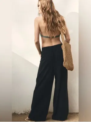 NWT Free People free est sloane wide leg pant thumbnail 6
