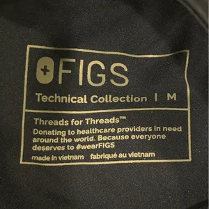 Figs Zamora Jogger High Waisted Scrub Pants Elastic Waist Navy Blue Medium Nurse thumbnail 8