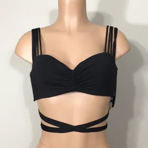 New. COCO REEF adjustable multi-way black Strappy bikini top. 32/34-C thumbnail 13