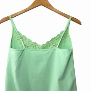 Banana Republic Lace Trim Cami Tank XL‎ Mint Green Stretch Lingerie Top thumbnail 5