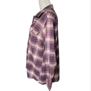 ARIAT Women’s Rebar Plaid Print Long Sleeve Button-Down Flannel Work Shirt thumbnail 5