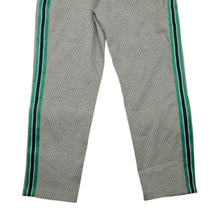 Frmz Gray Houndstooth Stripe Chic Office Work Formal KPop Preppy‎ Pants Large thumbnail 6