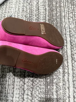Clarks Artisan Pink Tige De Cuir Loafers Suede Flats size 6M thumbnail 6