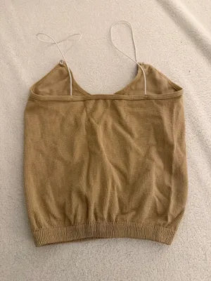 Free People Intimately Tank gold sparkle xs/s thumbnail 2