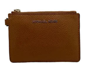 MICHAEL KORS Brown Card Wallet with Keychain thumbnail 1