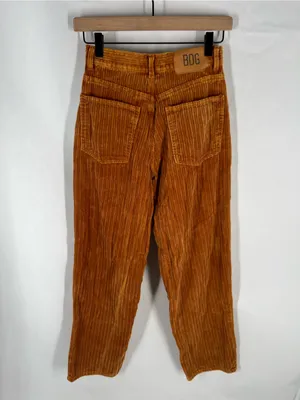 BDG High Rise Baggy Corduroy Pants Orange Size 26 thumbnail 9