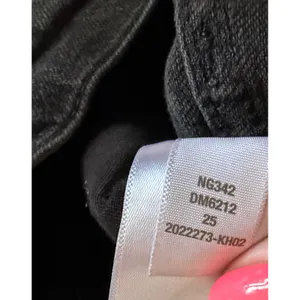 Madewell Perfect Vintage Straight Jeans 26 Black High Rise Stretch Denim Women's thumbnail 9