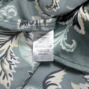 NEW Loft Satin Shirred Floral Blouse Bishop Career Special Occasion Chic L thumbnail 10