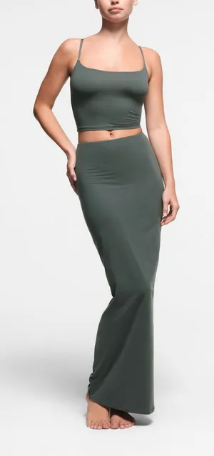 Skims Fits Everybody Long Maxi Skirt Deep Sea M NWT ( sold out) style thumbnail 1