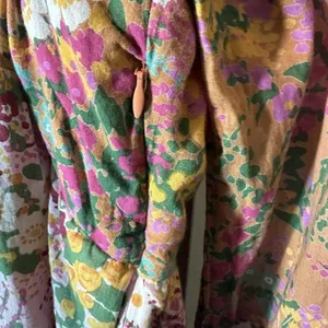 Banjanan Hilary Dress Loki's Garden Party Floral Ruffle Tiered Boho Whimsical S thumbnail 6
