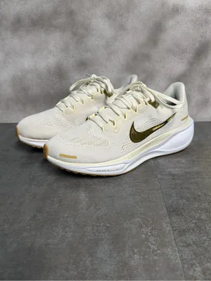 Nike Air Zoom Pegasus 41 Women's Running Shoes Light Pumice Metallic Gold Size 9 thumbnail 3