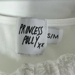 Princess Polly Women’s Corset Bustier Crop Top White Size S/M thumbnail 3