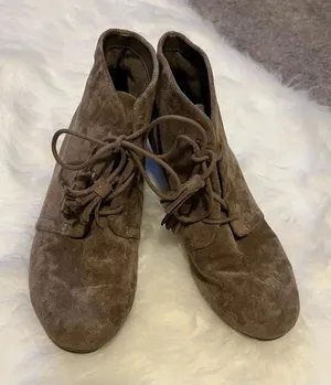 Dr Scholls women suede‎ ankle Boots sz 9 with tassels thumbnail 1