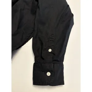 Aerie Women's Black Button Up Shirt Casual Lightweight Minimalist Size Medium thumbnail 8