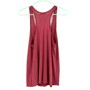 Babaton‎ size small racer back tank top pink red with pocket on front sueded thumbnail 2