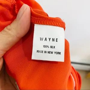 Wayne 100% silk straight leg trousers NEW thumbnail 5