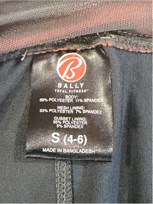 Bally Total Fitness Women’s Colorblock Waistband Flare Yoga Pants Charcoal Small thumbnail 4