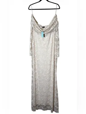 AFRM by Anthropologie Plus,Thelma Lace Ivory Dress,Size 1X,NWT thumbnail 6