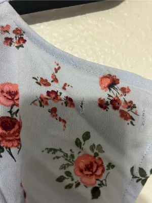 wild fable Light Blue Floral Maxi Dress thumbnail 4