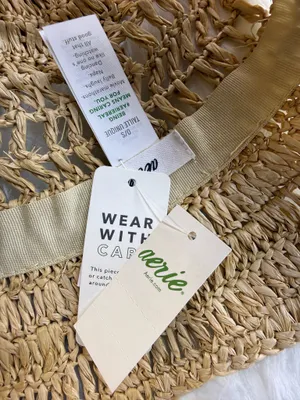 Aerie Woven Straw Bucket Hat thumbnail 4