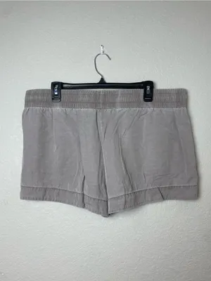 Express Women's Elastic Drawstring Shorts in Taupe Grey Size L thumbnail 5