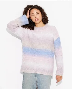 Wild Fable Women's Crewneck Oversized Boucle Pullover Holiday Sweater -Small thumbnail 1