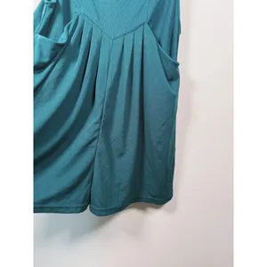 Halara Waffle Knit Shortalls Romper Jumper L Green Indie Granola Preppy Scandi thumbnail 10