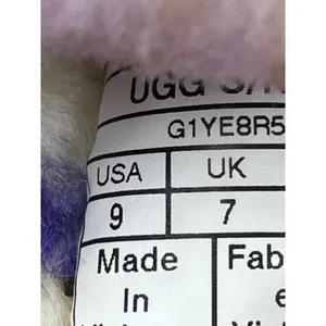 UGG Oh Yeah Marble Women's Purple Peach Tie Due Fleece Slingback Slippers Size 9 thumbnail 8