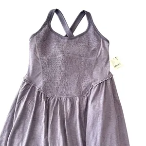 FP Movement Free People Smockin‎ Hot Dress Exercise Dress Graphite Purple NWT thumbnail 10