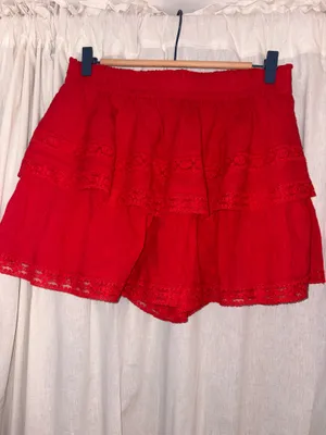 Altar'd State Shorts Flowy Red thumbnail 2