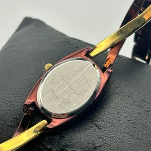 Women’s Gold & Metallic Brown Watch Working New Battery thumbnail 4