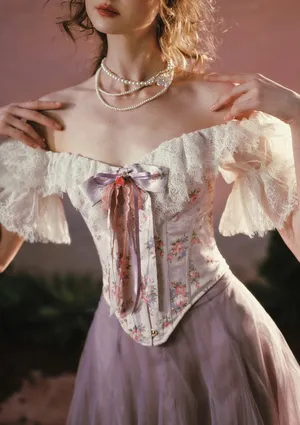 NEW LaceMade Starlit Fairy Tale Corset Top Size XL thumbnail 4