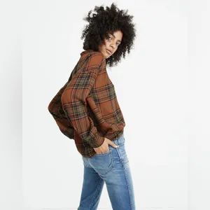 Madewell Highroad Popover Shirt in Brentford Plaid thumbnail 2