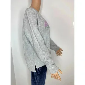 Barbour Poole Overlayer crewneck sweatshirt light gray size 10 NWT thumbnail 4