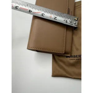 Burberry Tan Leather‎ Triangular Sunglasses Case with Dust Bag London England thumbnail 5