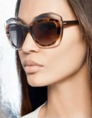 Fendi Tortoiseshell Cat Eye Sunglasses with Gold Temples thumbnail 1