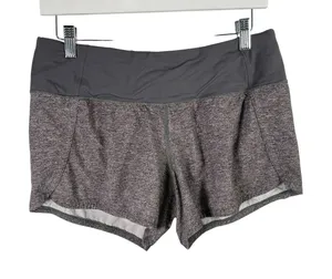 Lululemon Run Times Short II 4" Heather Lux Multi Black Athletic Gym Womens 6 thumbnail 1